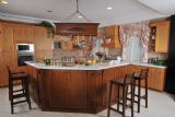 Honey Shaker Collection with Kitchen Island and Wet Bar